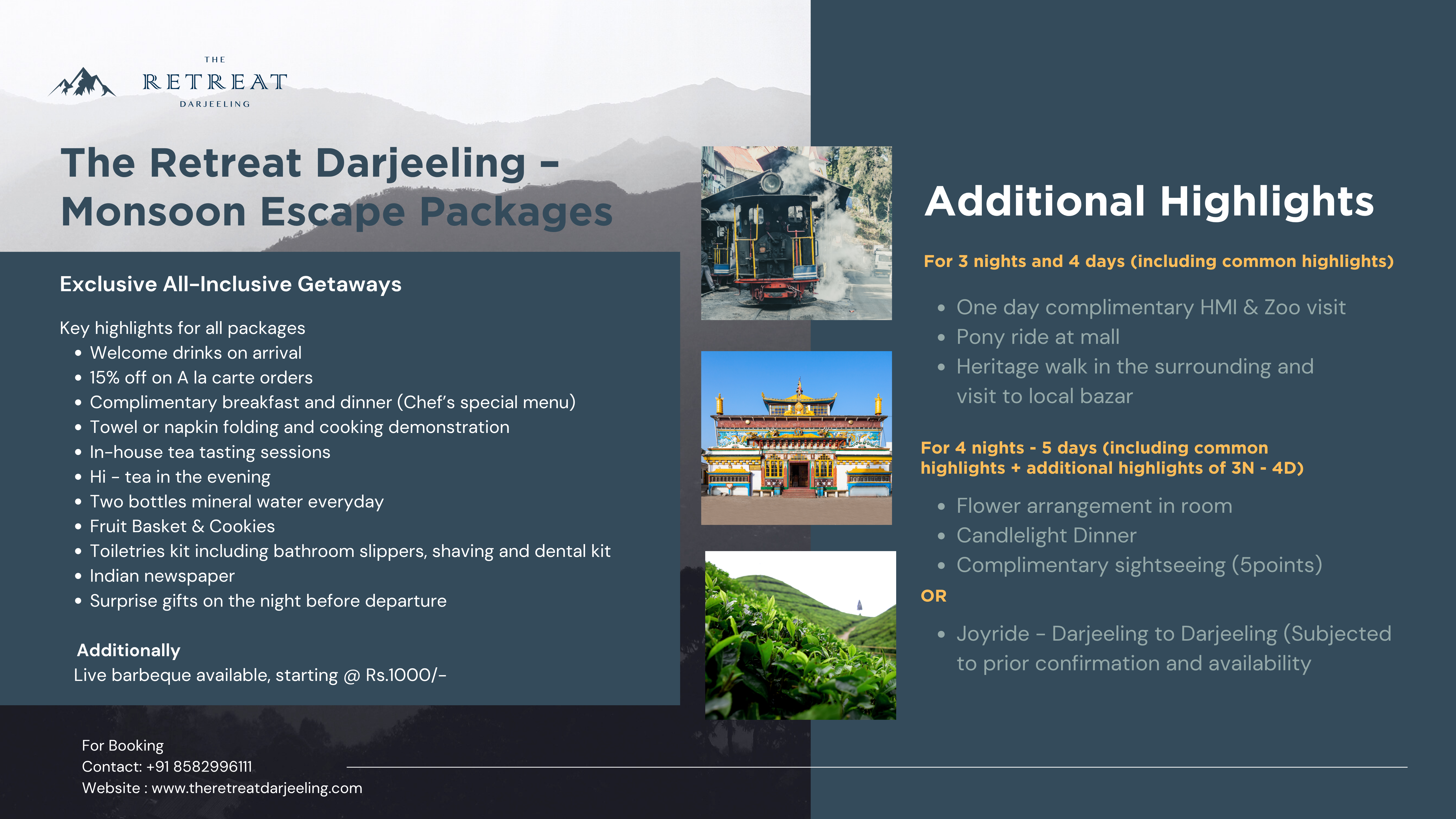 The retreat Darjeeling - Monsoon Escape Packages