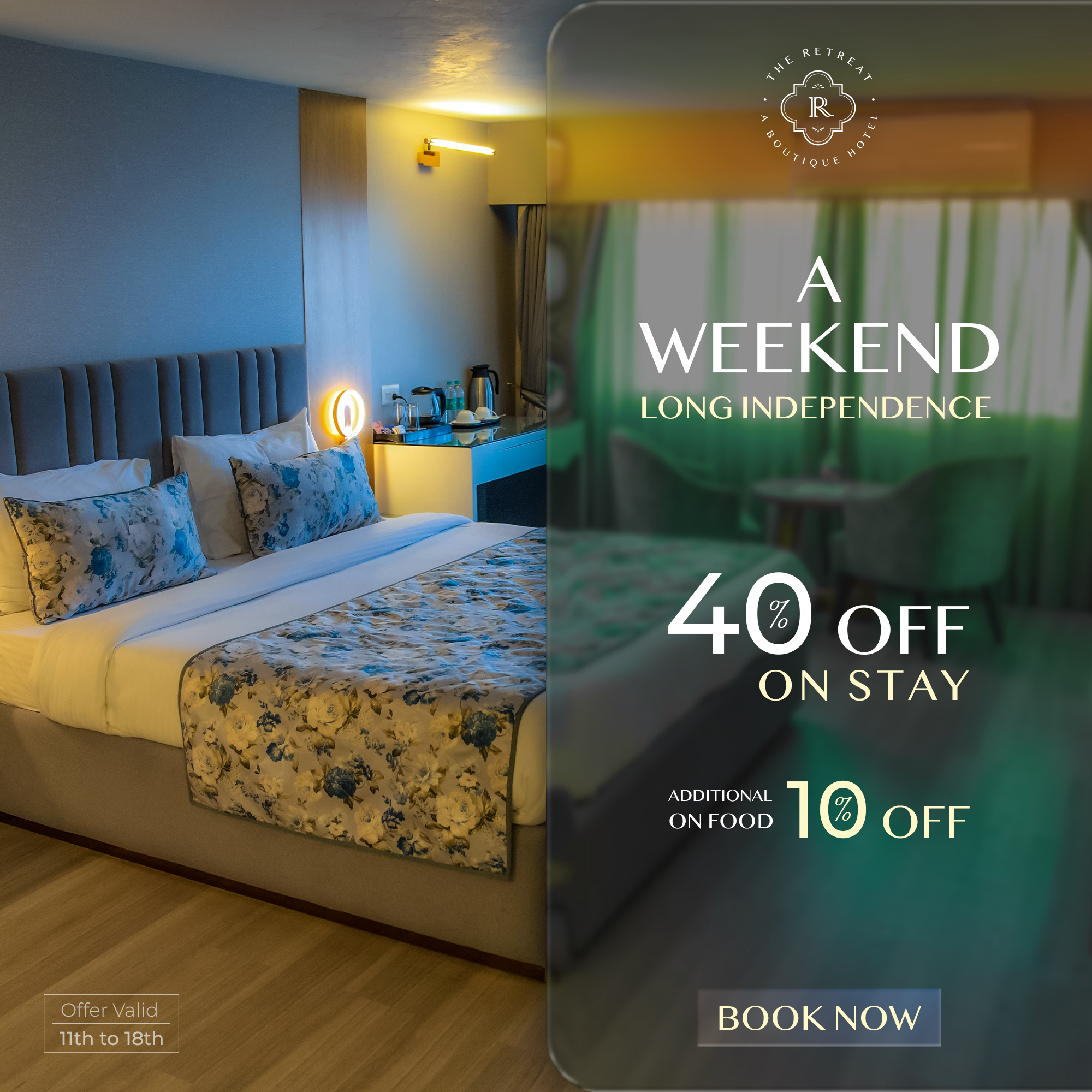 The Retreat Darjeeling offer for Independence day weekend